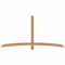 Ekena Millwork Bellingham Timber Gable Bracket, Western Red Cedar, 84"W x 42"H x 3 1/2"D x 3 1/2"F, 12/12 Pitch GBW084X42X0404BEL00SWR - alternate 1